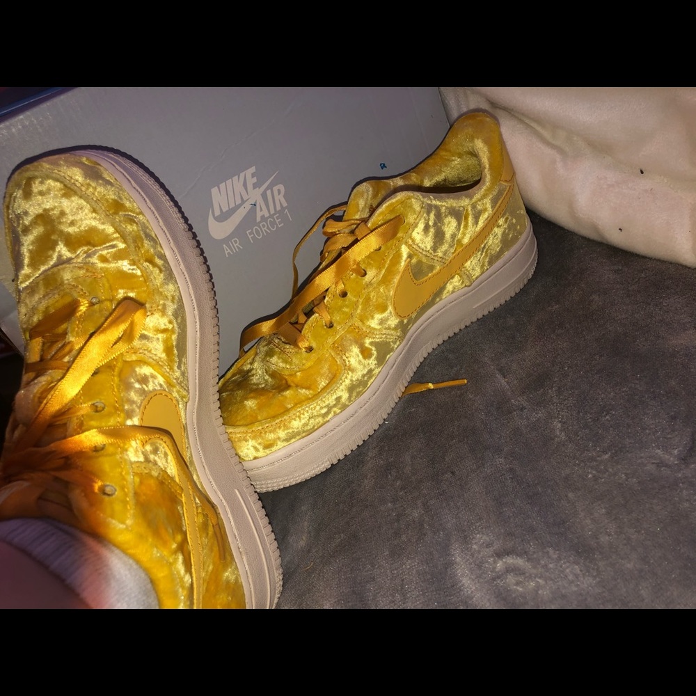Velvet Air Force 1’s.